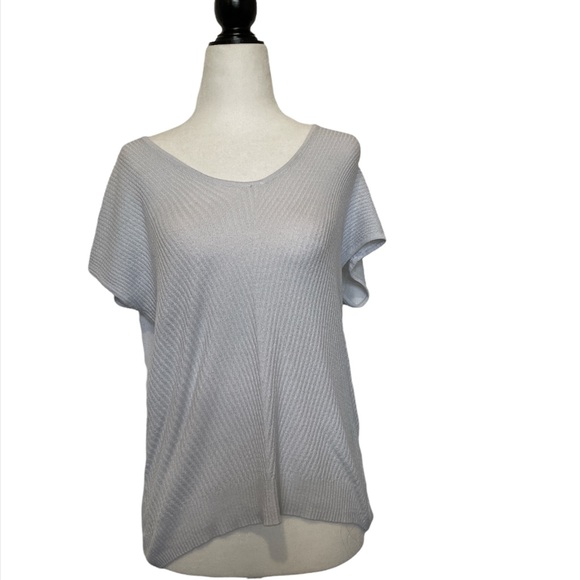 ❤️🔥2/$13❤️🔥 Dynamite strappy criss cross back t-shirt with ribbed front - Picture 2 of 7